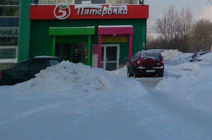 бульвар зимой